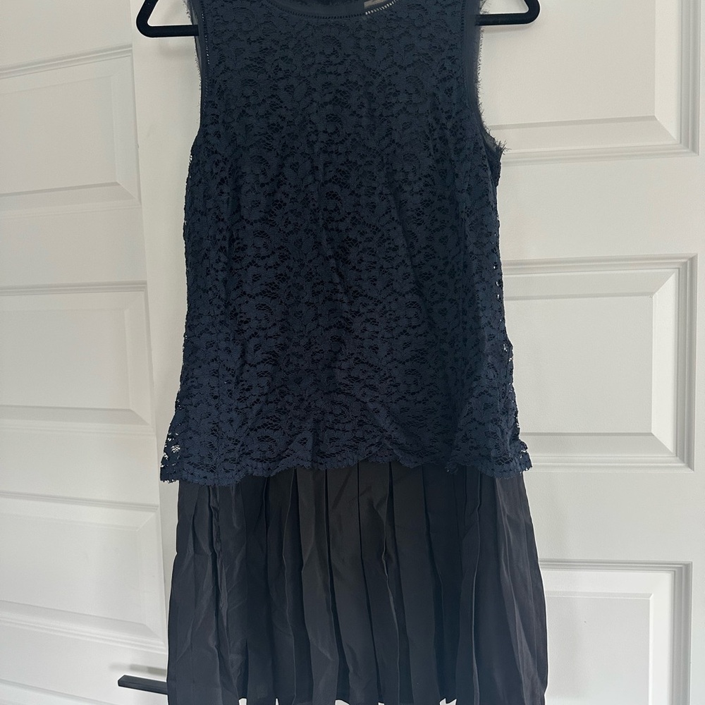 Rebecca Taylor Navy Lace Mini Dress